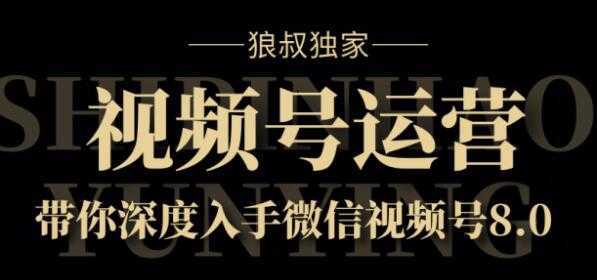 狼叔独家：视频号8.0运营实战课价值1280元比特币最新行情-加密货币前景-比特币ETF-以太坊ETF-以太坊行情分析-区块链项目投研-sol-ton链币董会学院