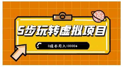 新手小白只需5步，即可玩转虚拟项目，0成本月入10000+【视频课程】比特币最新行情-加密货币前景-比特币ETF-以太坊ETF-以太坊行情分析-区块链项目投研-sol-ton链币董会学院