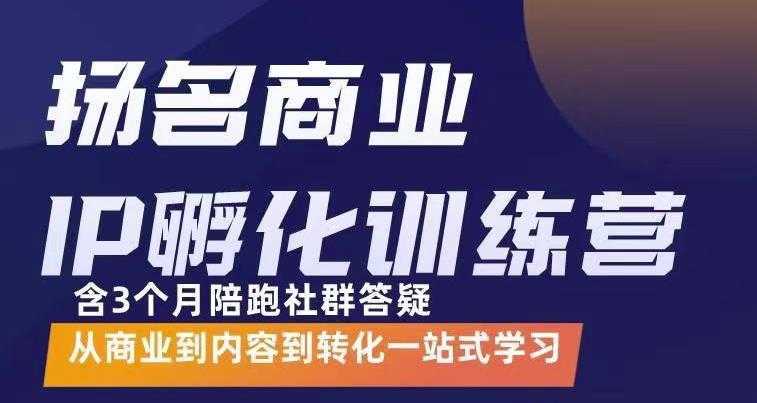 杨名商业IP孵化训练营，从商业到内容到转化一站式学 价值5980元比特币最新行情-加密货币前景-比特币ETF-以太坊ETF-以太坊行情分析-区块链项目投研-sol-ton链币董会学院